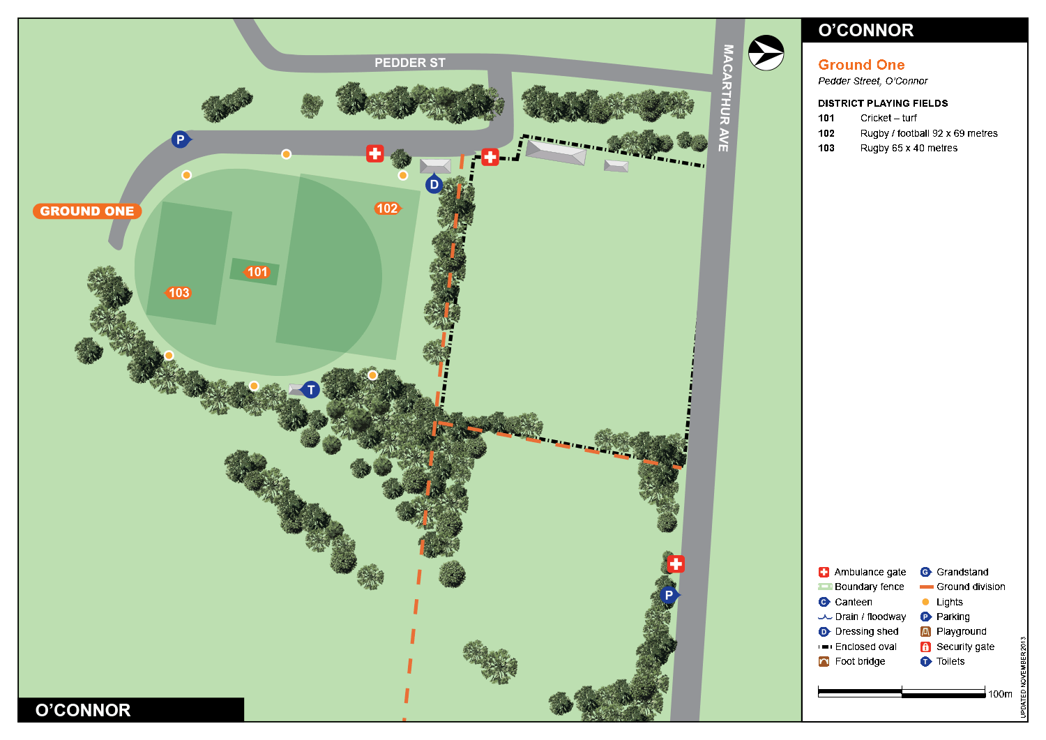O'Connor 1 field map